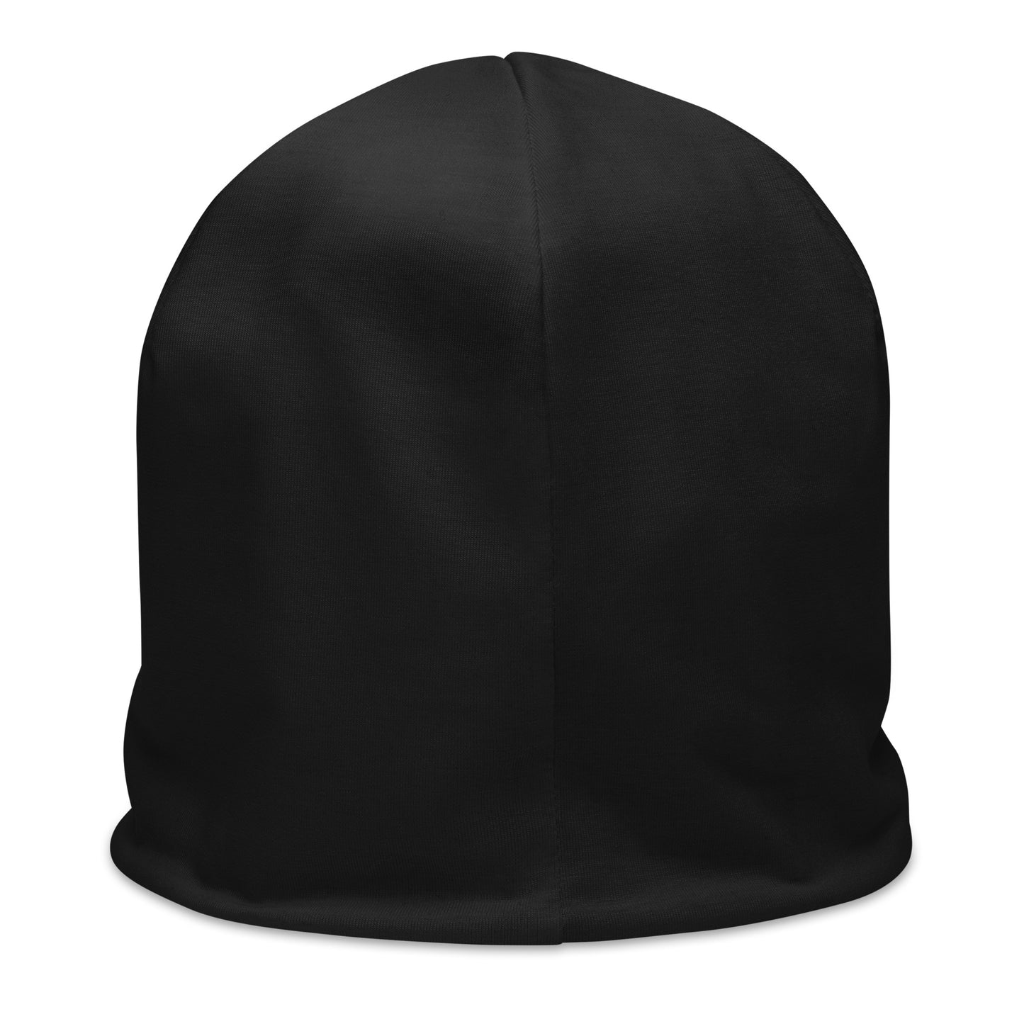 MD Black Beanie Cap back view - Brooklyn-made premium quality